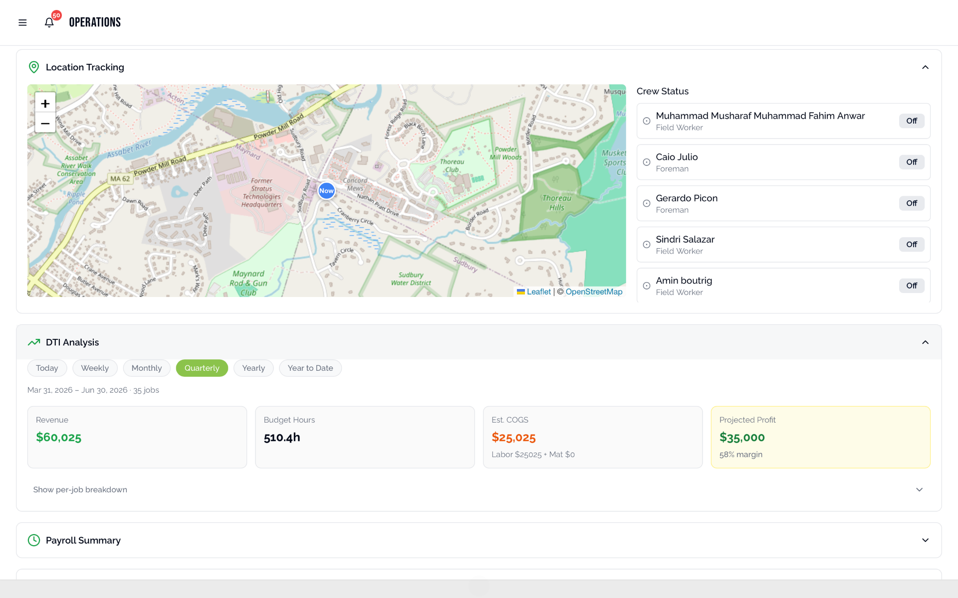 Employee Tracking